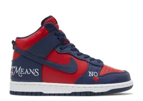 Nike Dunk High SB x Supreme By Any Means Red Navy (Myrtle Beach Location)