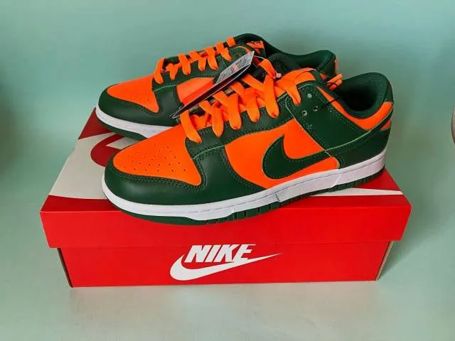 Nike dunk low miami hurricanes