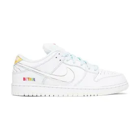 Nike Dunk Low SB (Be True/ White/ Multicolor/ Pink Yello...