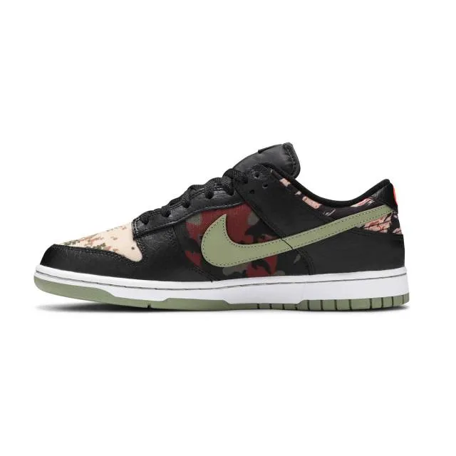 Nike Dunk Low SE (Black Multi-Camo/ Black/ Oil Green/ Wh...