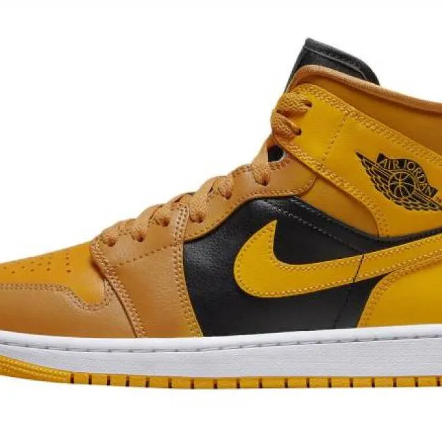 Nike WMNS Air Jordan Retro I 1 Mid Chutney Taxi Golden Y...