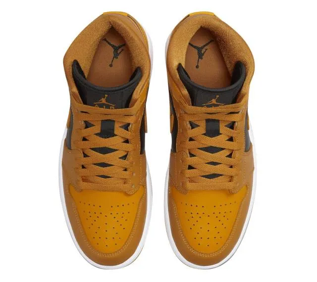 Nike WMNS Air Jordan Retro I 1 Mid Chutney Taxi Golden Y...