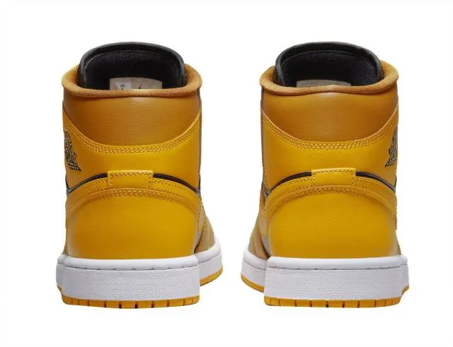 Nike WMNS Air Jordan Retro I 1 Mid Chutney Taxi Golden Y...