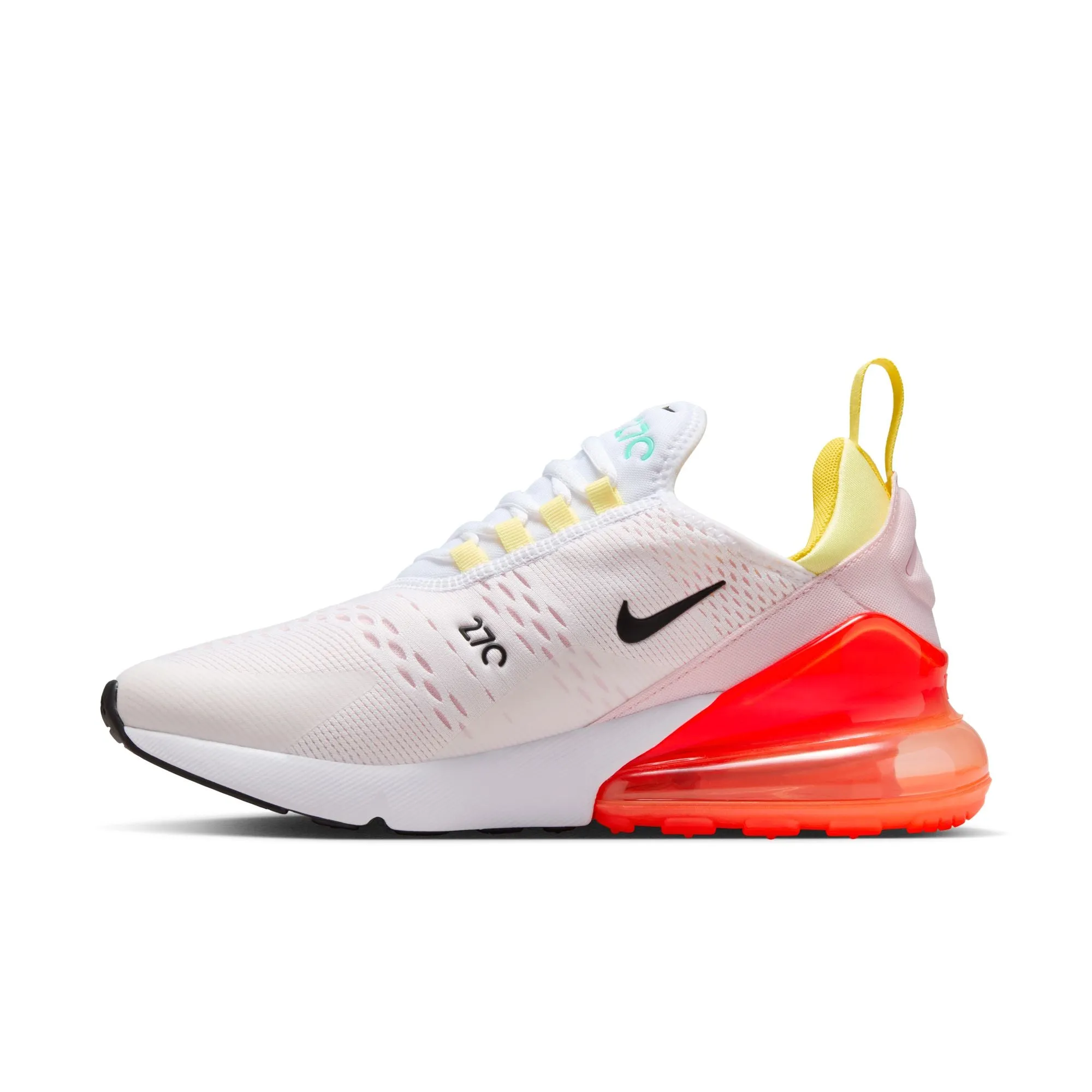 Nike - Women - Air Max 270  - White/Black/Crimson/Pink