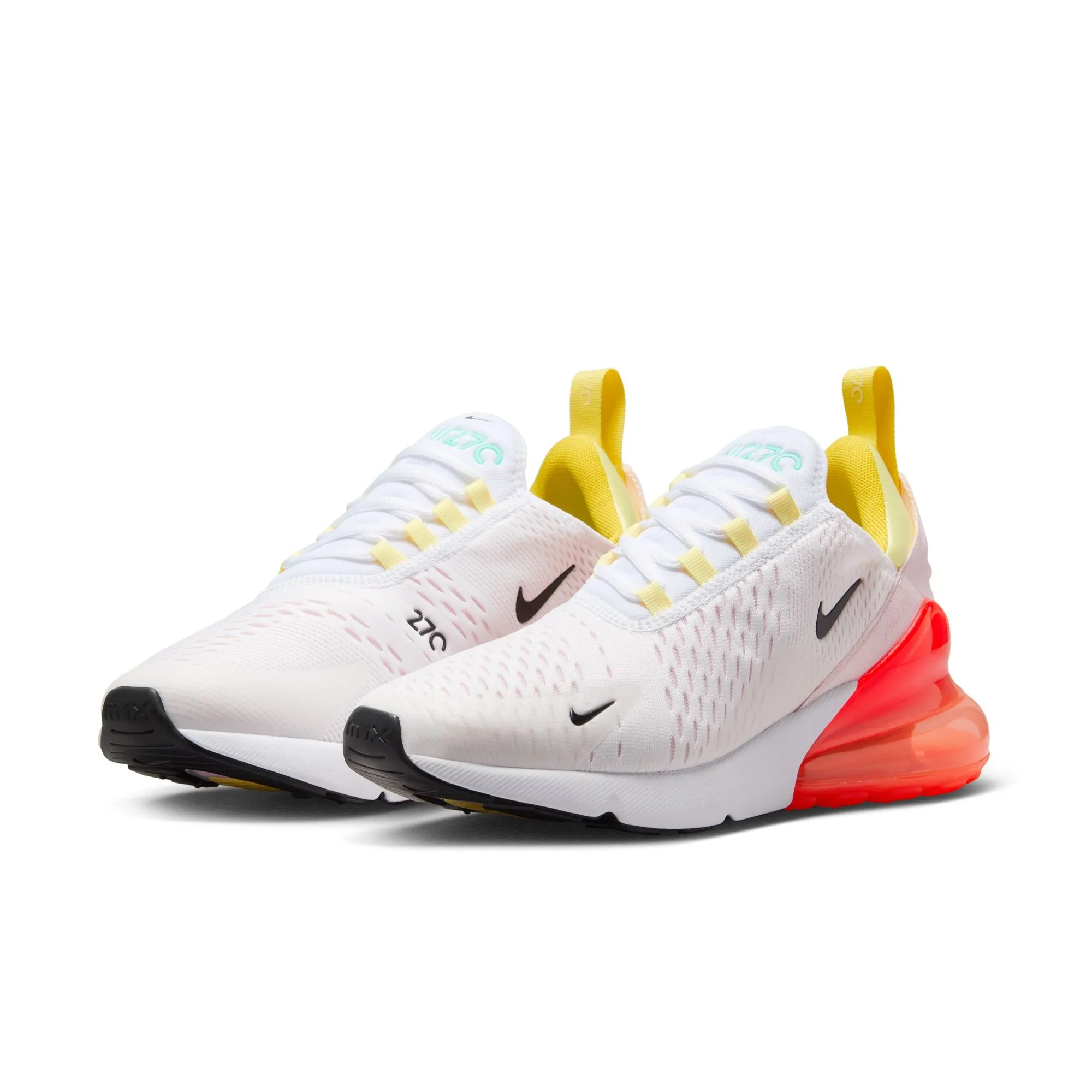 Nike - Women - Air Max 270  - White/Black/Crimson/Pink