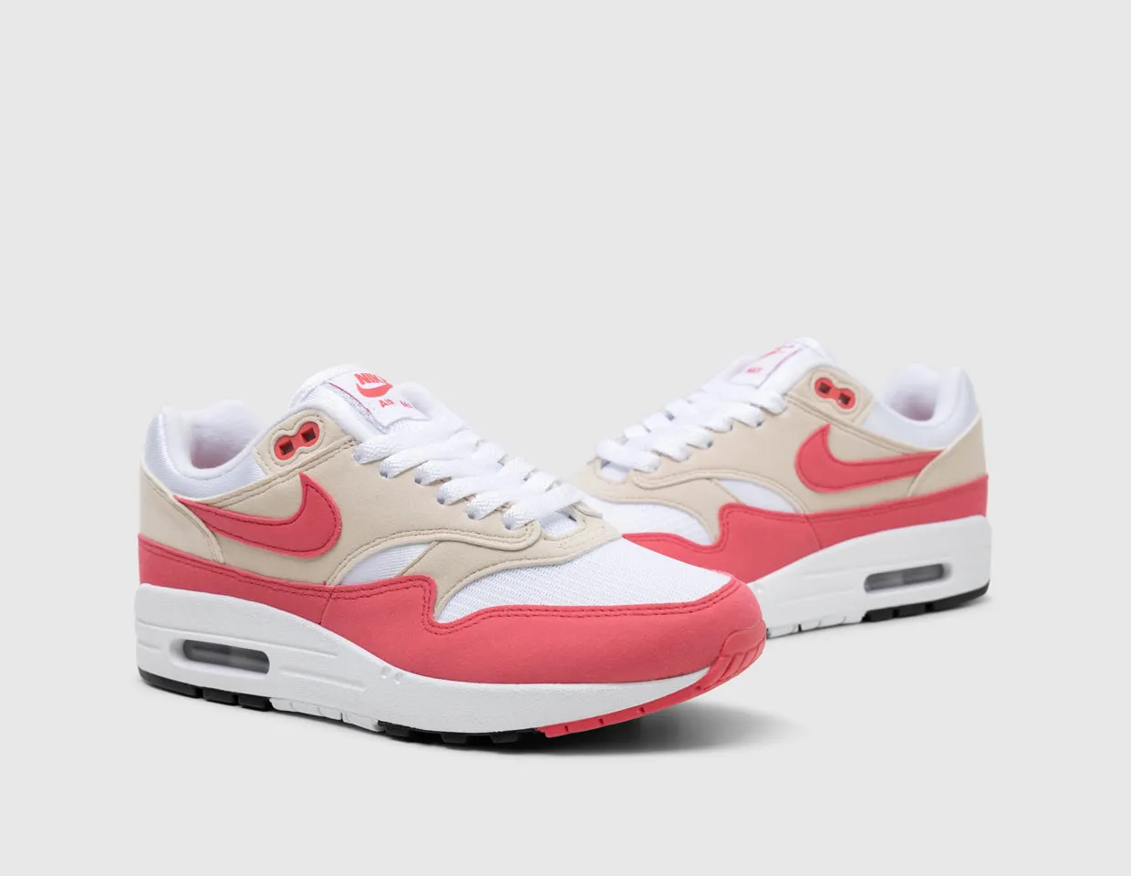 Nike Women's Air Max 1 White / Aster Pink - Light Orewood Brown