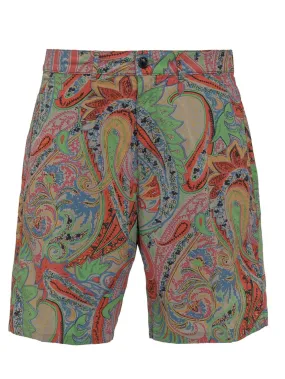 Patterned Bermuda Shorts