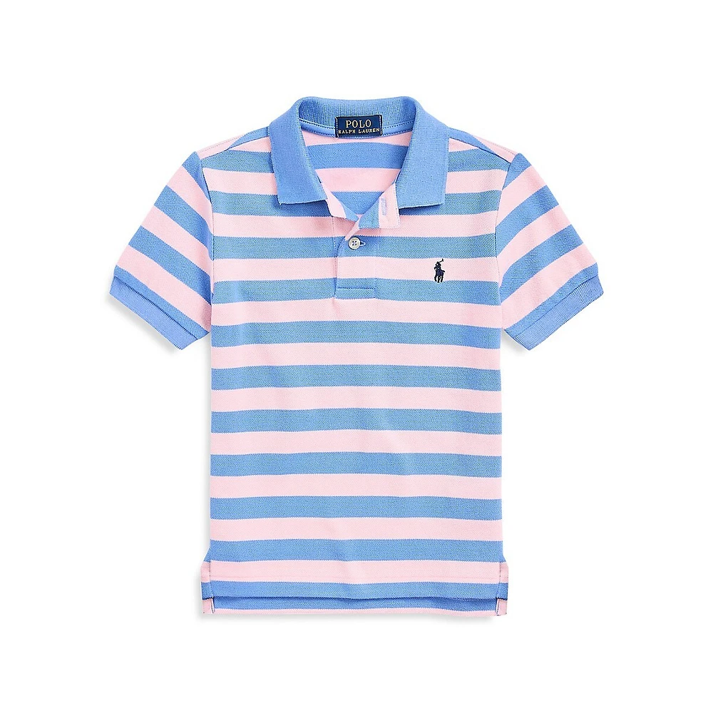 Polo Ralph Lauren Little Boy's Striped Mesh Polo Shirt