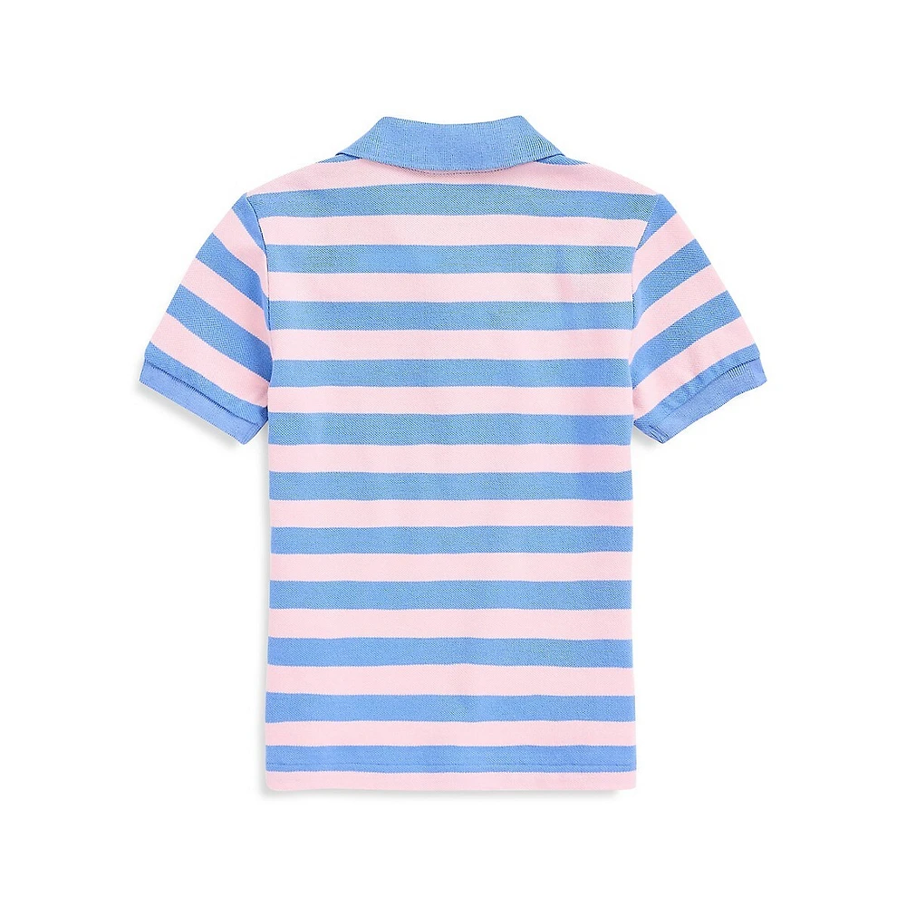 Polo Ralph Lauren Little Boy's Striped Mesh Polo Shirt