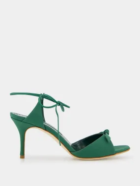 Potasia 70mm Green Bow Sandals