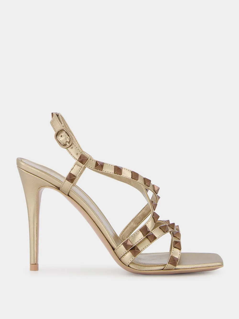 Rockstud 100mm Leather Sandals