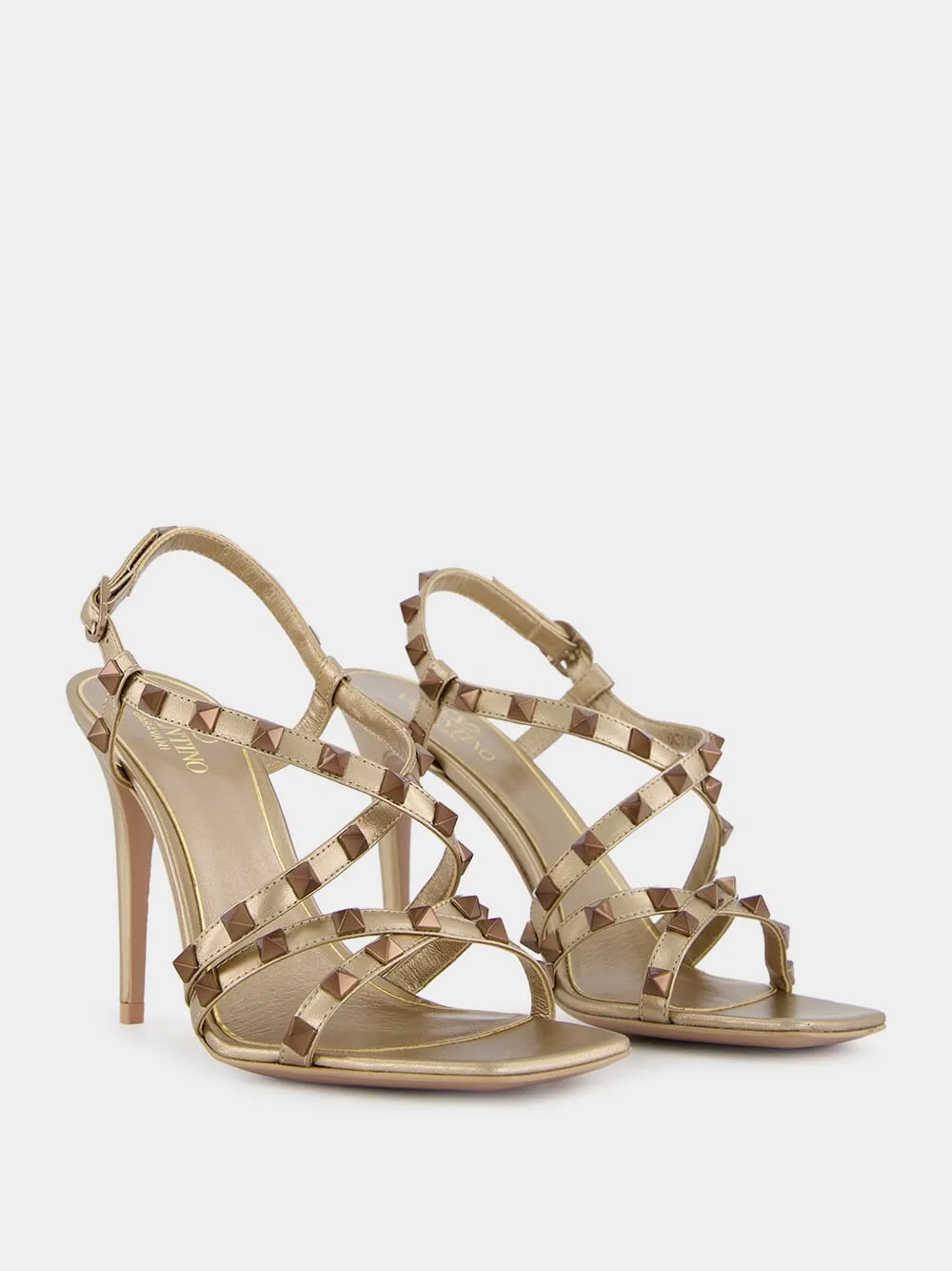 Rockstud 100mm Leather Sandals