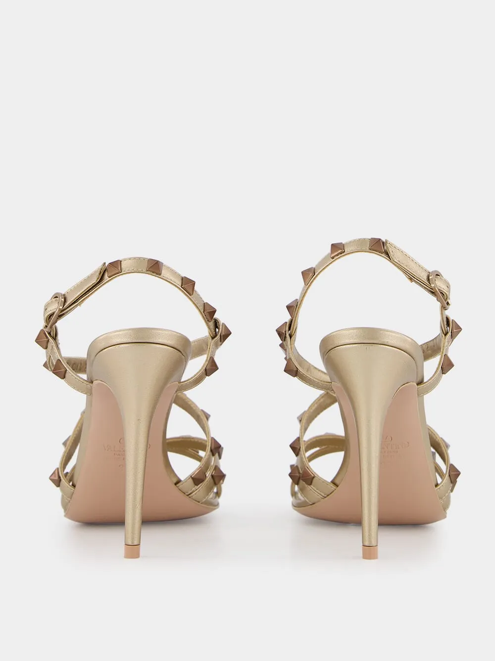 Rockstud 100mm Leather Sandals