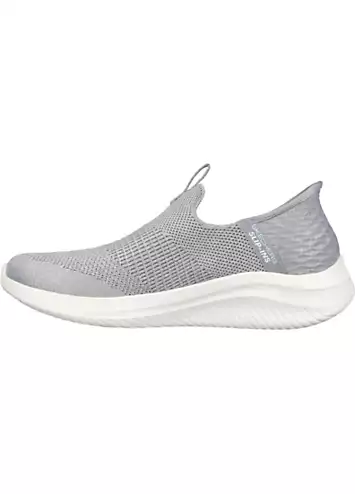 Skechers Ladies Grey Slip-ins Ultra Flex 3.0 Smooth Step Trainers | Grattan