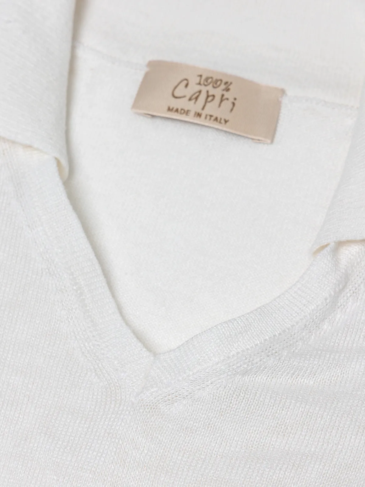 St Barth linen polo shirt