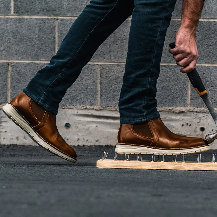 STEEL TOE CHELSEA BOOT BECKS AMBER