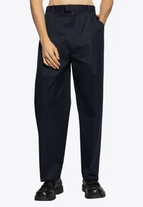 Straight-Leg Tailored Pants