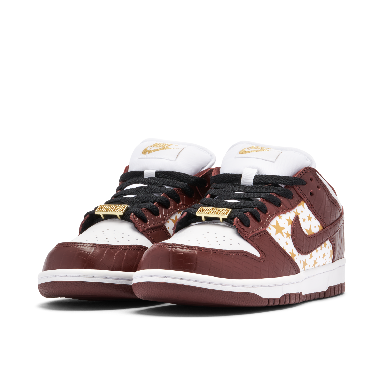 Supreme x Nike SB Dunk Low Stars Barkroot Brown | DH3228-103 | Laced