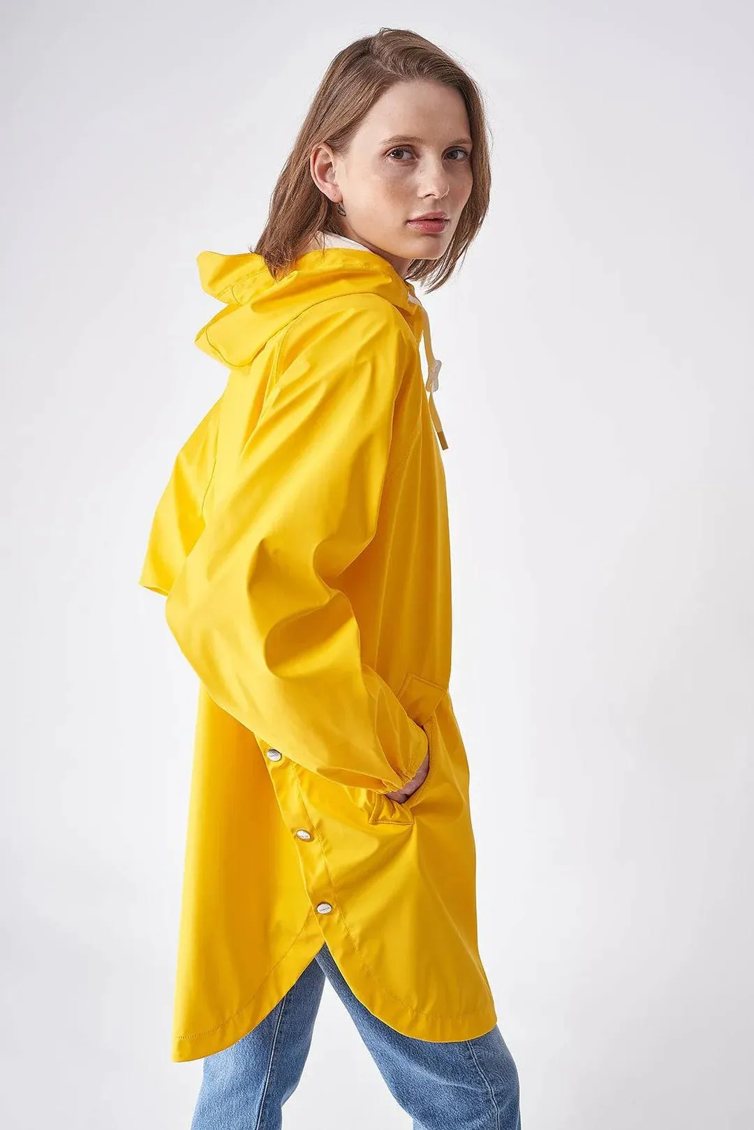 Tanta Rainwear Sky Jacket Rain Poncho - Yellow Chrome