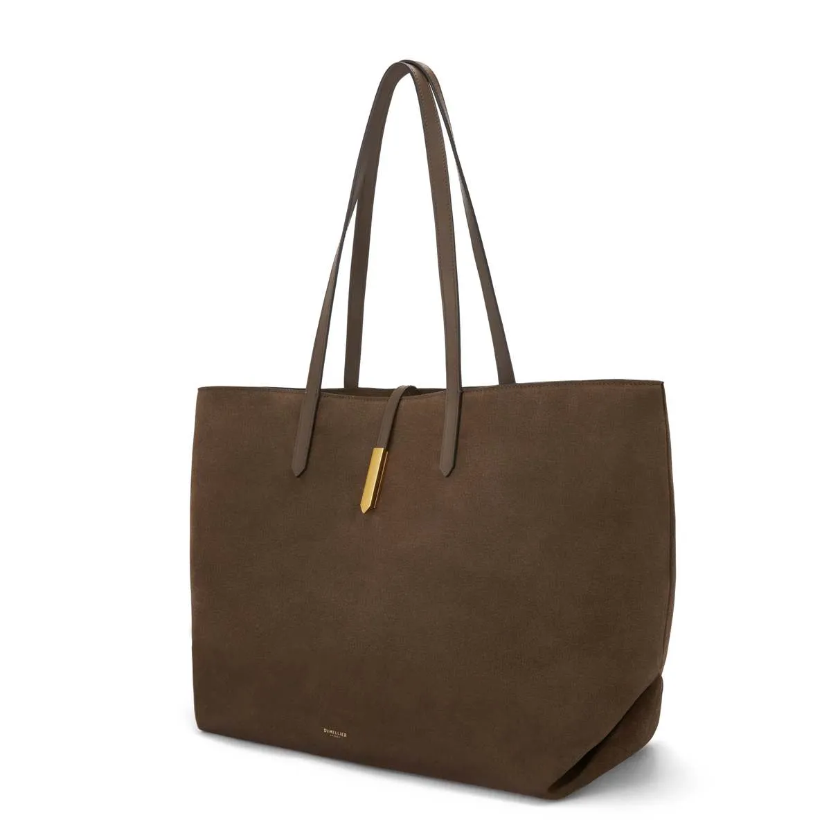 The Large Tokyo Suede & Smooth Leather Tote - Mocha