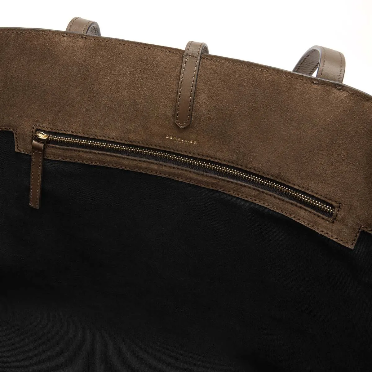 The Large Tokyo Suede & Smooth Leather Tote - Mocha