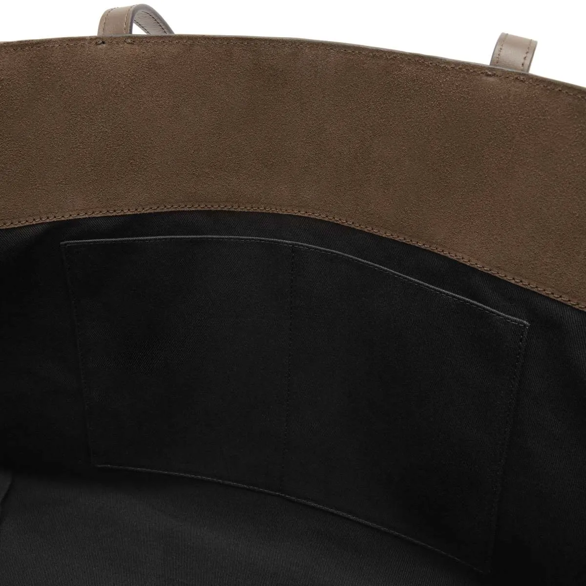 The Large Tokyo Suede & Smooth Leather Tote - Mocha