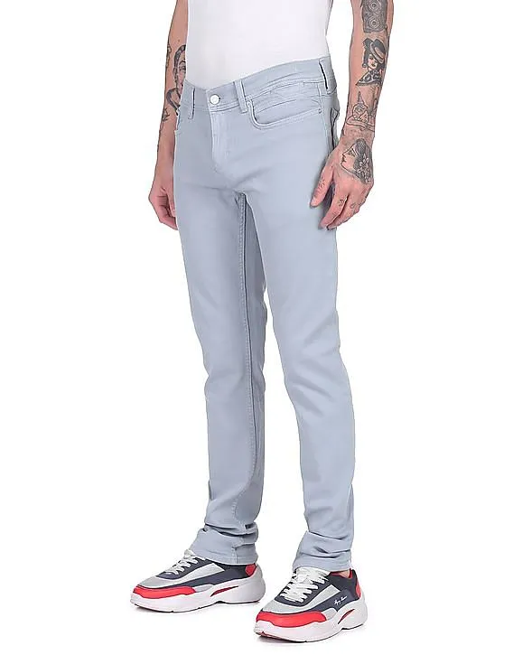 Tommy Hilfiger Men Light Blue Mid Rise Sage Slim Fit Jeans