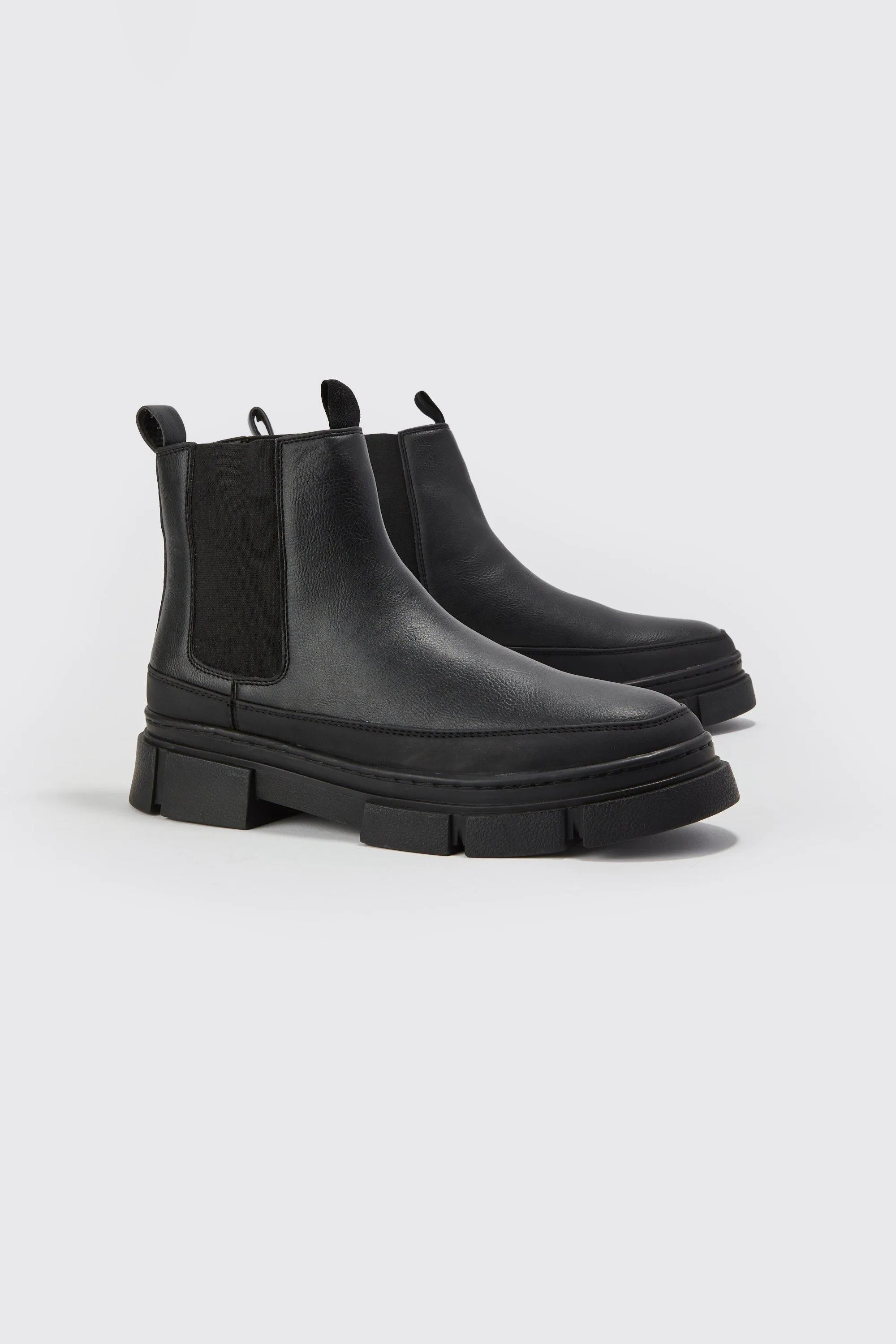 Track Sole Chelsea Boot | boohooMAN UK