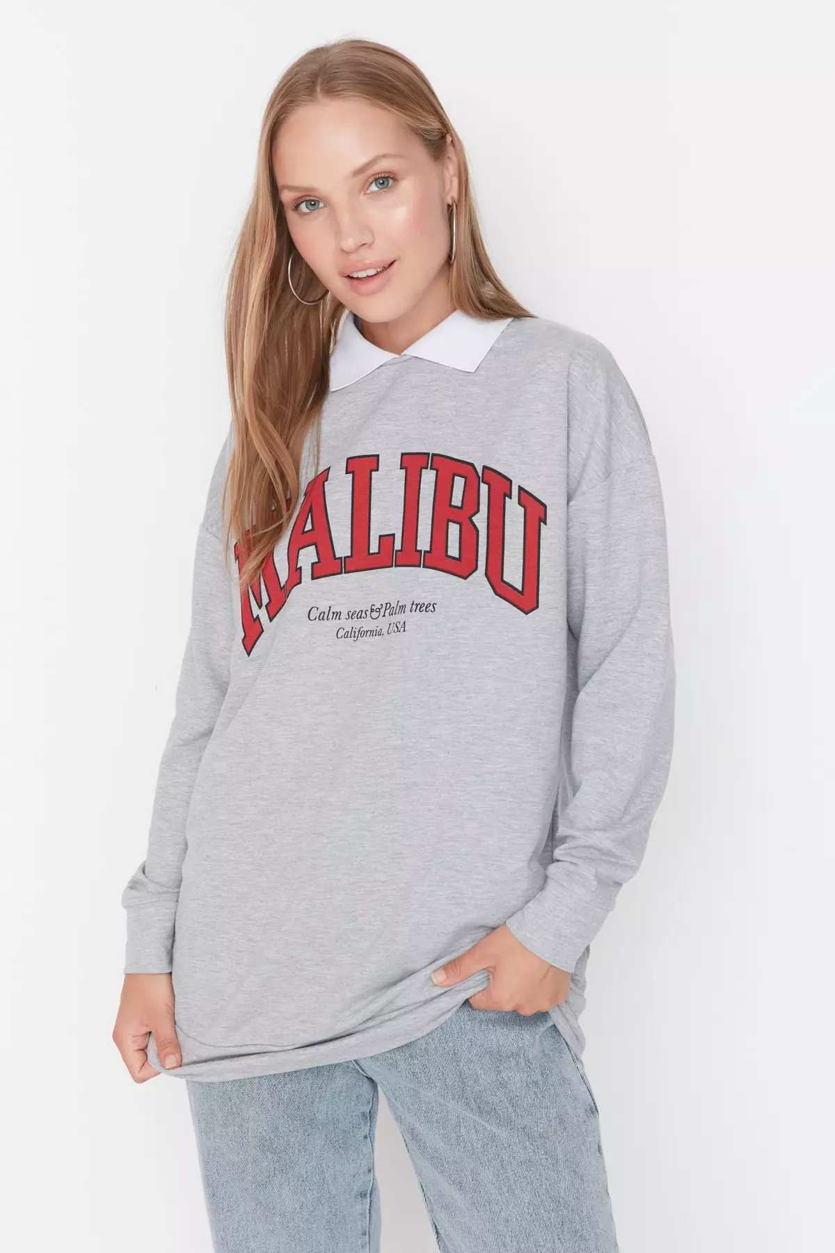 Trendyol MODEST Polo Sweatshirt