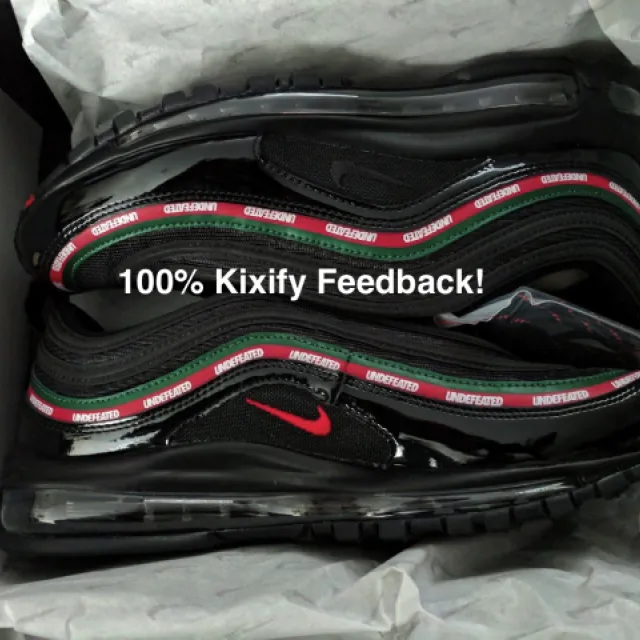 Undefeated x nike air max 97 black