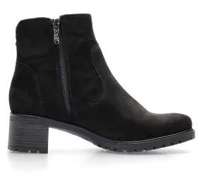 WOMEN'S ARA ROSELLE GORE-TEX ZIP ANKLE BOOT | BLACK SUEDE