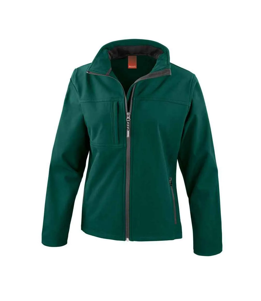 Womens/ladies classic softshell soft shell jacket bottle green Result